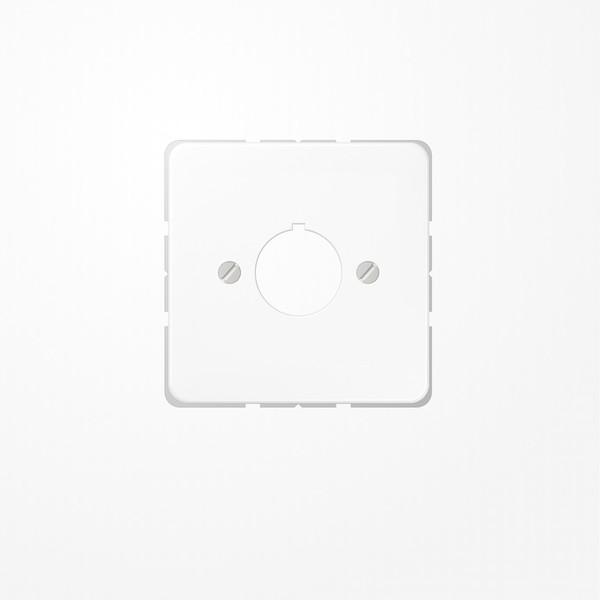 Jung CD564WW Abdeckung für Befehlsgeräte mit 22,5mm Ø 1fach, Duroplast, Serie CD, alpinweiß