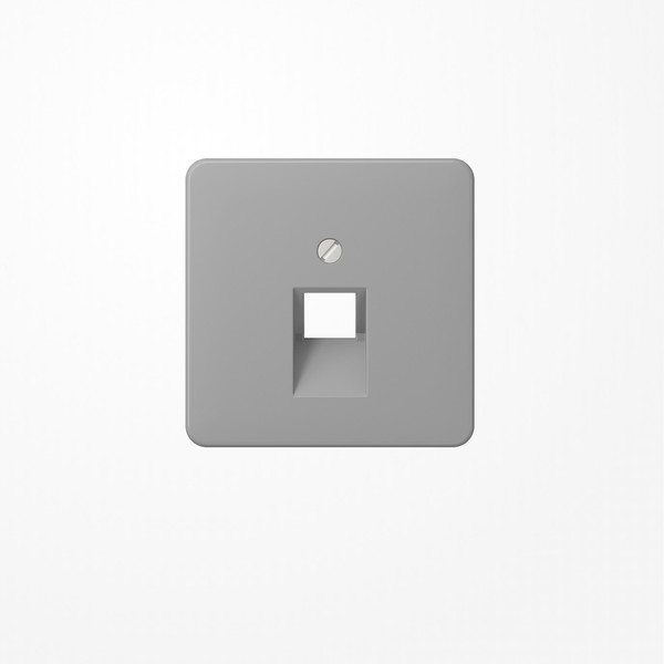 Jung CD569-1UAGR Abdeckung für IAE/UAE-Anschlussdosen 1x8-polig, Thermoplast, Serie CD, grau