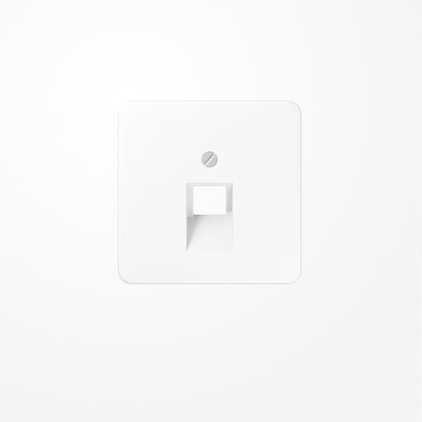 Jung CD569-1UAWW Abdeckung für IAE/UAE-Anschlussdosen 1x8-polig, Thermoplast, Serie CD, alpinweiß