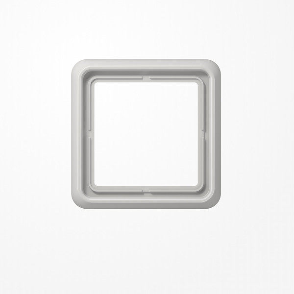Jung CD581LG Rahmen 1fach, senkrechte und waagerechte Montage, Duroplast, CD 500, lichtgrau