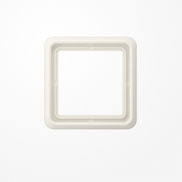 Jung CD581W Rahmen 1fach, senkrechte und waagerechte Montage, Duroplast, CD 500, weiß