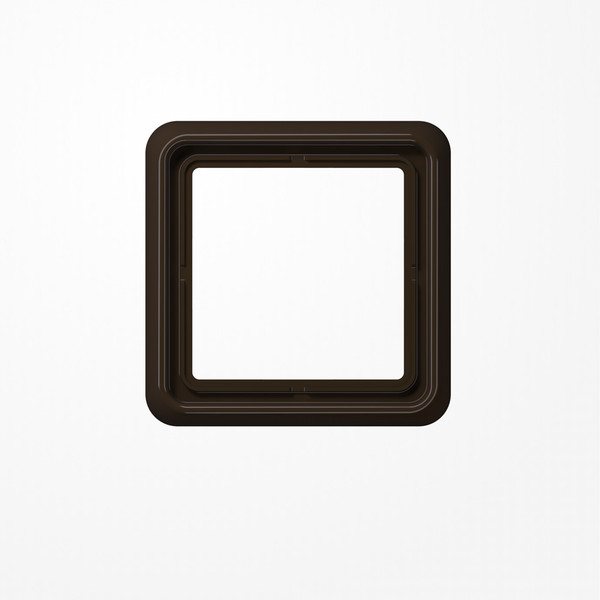 Jung CD581WUBR Rahmen 1fach, senkrechte und waagerechte Montage, Thermoplast, CD 500, braun