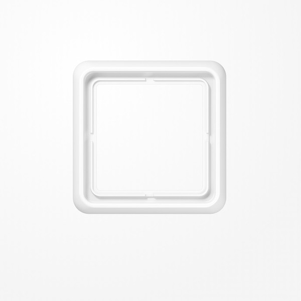 Jung CD581WUWW Rahmen 1fach, senkrechte und waagerechte Montage, Thermoplast, CD 500, alpinweiß