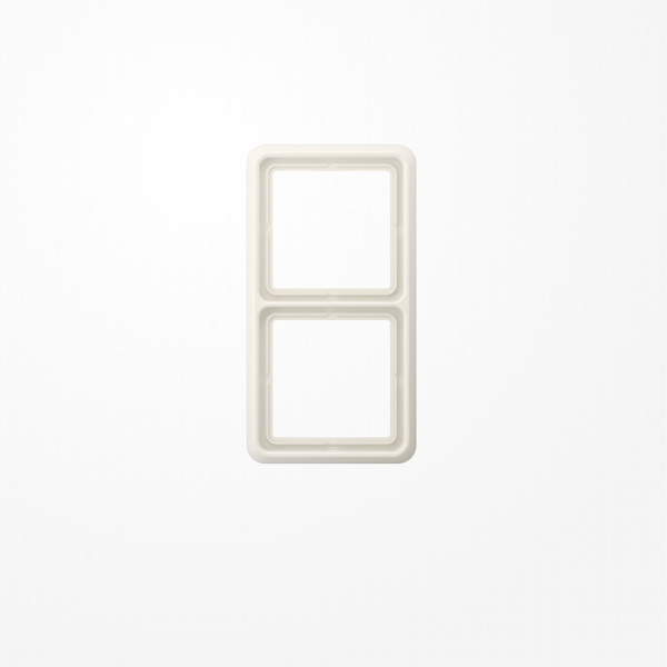 Jung CD582W Rahmen 2fach, senkrechte und waagerechte Montage, Duroplast, CD 500, weiß