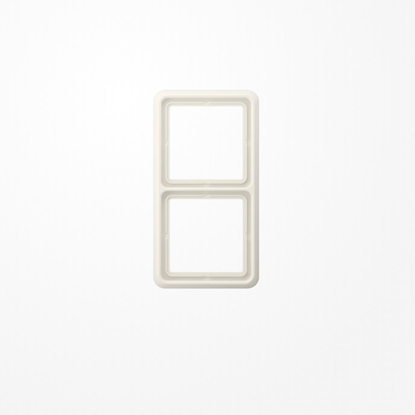 Jung CD582WUW Rahmen 2fach, senkrechte und waagerechte Montage, Thermoplast, CD 500, weiß