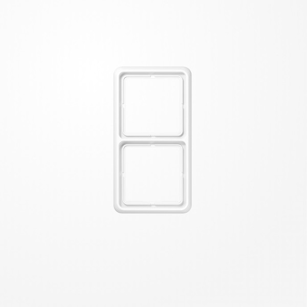 Jung CD582WUWW Rahmen 2fach, senkrechte und waagerechte Montage, Thermoplast, CD 500, alpinweiß