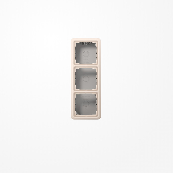 Jung CD583AW Aufputz-Kappe 3fach, Duroplast, Serie CD, weiß