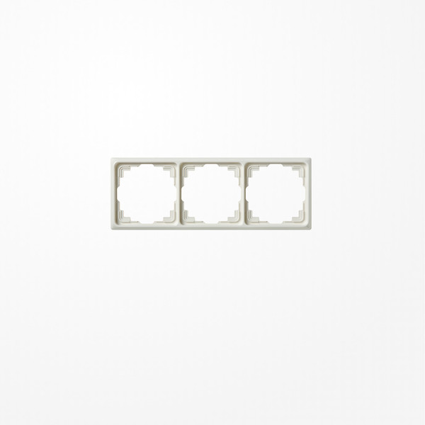 Jung CD583KW Rahmen für Kabelkanal-Installation 3fach, senkrechte und waagerechte Montage, Thermoplast, Kabelkanal CD, weiß