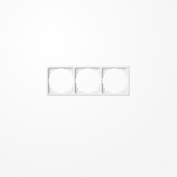 Jung CD583KWW Rahmen für Kabelkanal-Installation 3fach, senkrechte und waagerechte Montage, Thermoplast, Kabelkanal CD, alpinweiß