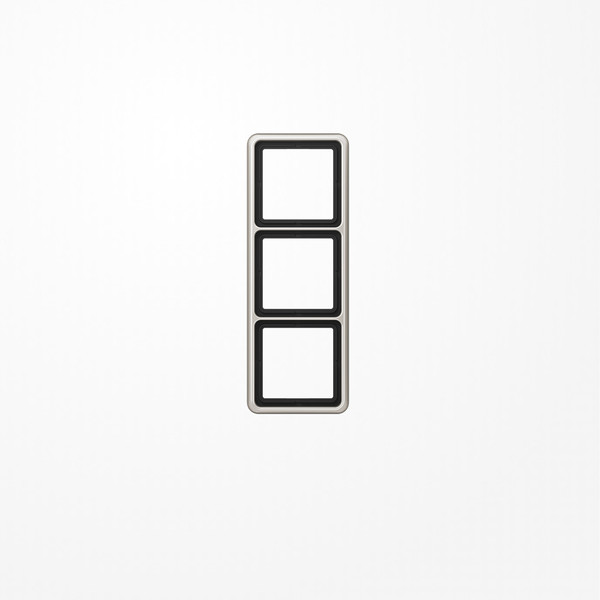 Jung CD583PT Rahmen 3fach, senkrechte und waagerechte Montage, Aluminium eloxiert, CD 500, platin