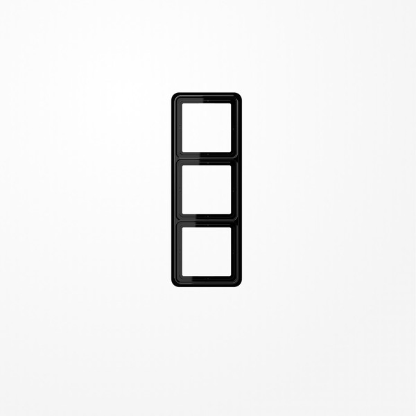 Jung CD583SW Rahmen 3fach, senkrechte und waagerechte Montage, Duroplast, CD 500, schwarz