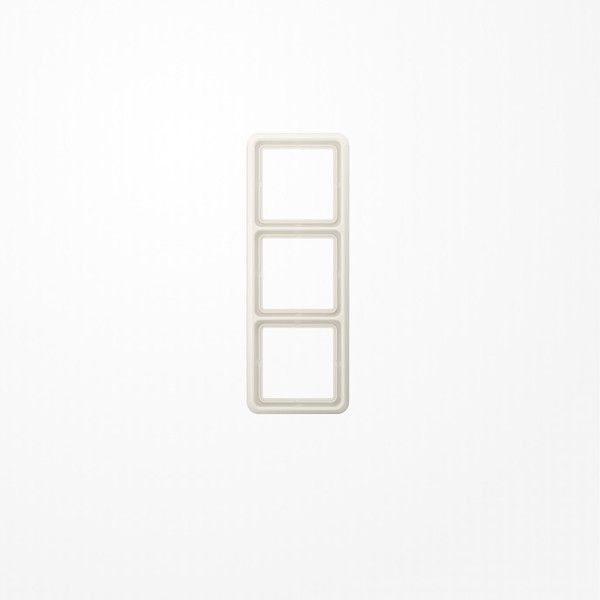 Jung CD583WUW Rahmen 3fach, senkrechte und waagerechte Montage, Thermoplast, CD 500, weiß