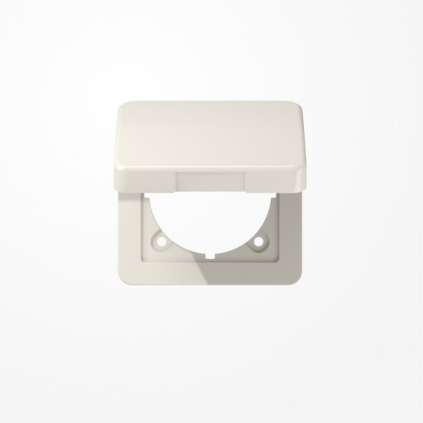 Jung CD590BFKL Klappdeckel mit Rückstellfeder, Klappdeckel, Thermoplast, Serie CD, weiß