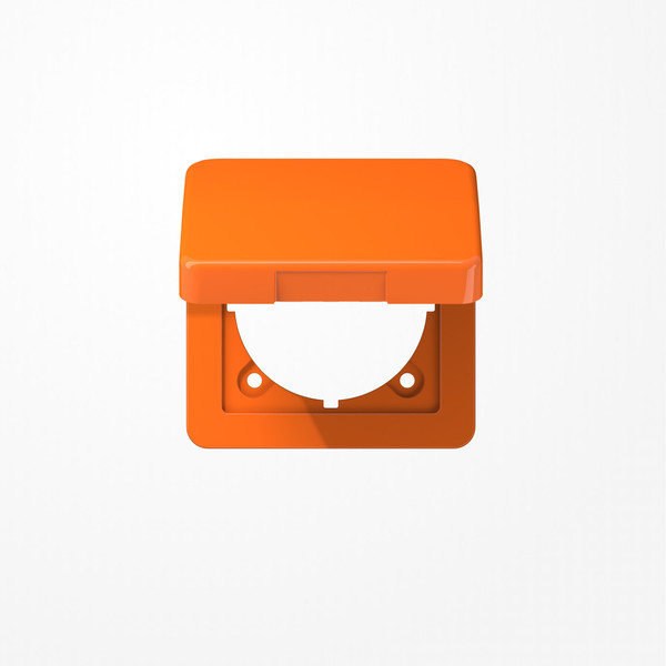 Jung CD590BFKLO Klappdeckel mit Rückstellfeder, Klappdeckel, Thermoplast, Serie CD, orange (für ZSV)