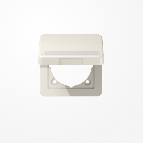 Jung CD590BFNAKL Klappdeckel mit Rückstellfeder, mit Schriftfeld, Klappdeckel, Thermoplast, Serie CD, weiß