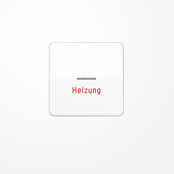 Jung CD590HWW Wippe mit Lichtleiter, Aufschrift Heizung, Duroplast, Serie CD, alpinweiß