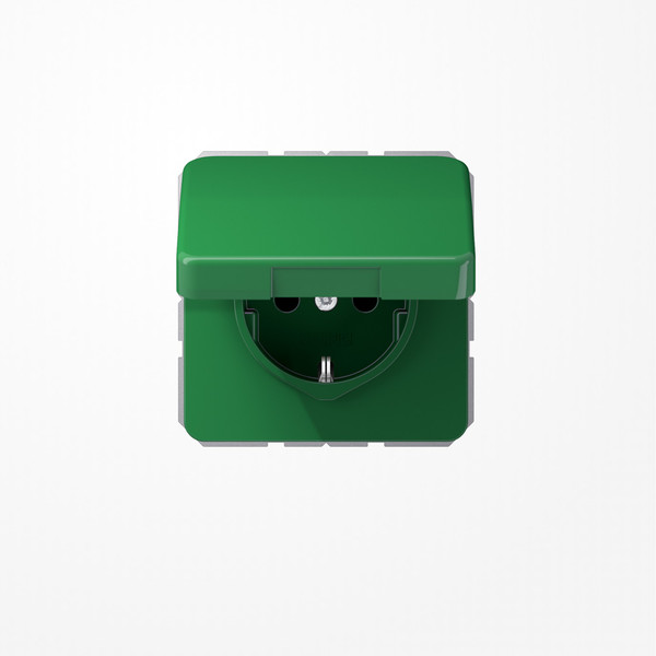 Jung CD590KLGN Klappdeckel, Thermoplast, Serie CD, grün (für SV)