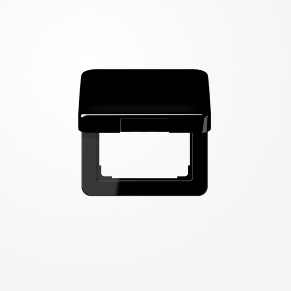 Jung CD590KLSW Klappdeckel, Thermoplast, Serie CD, schwarz