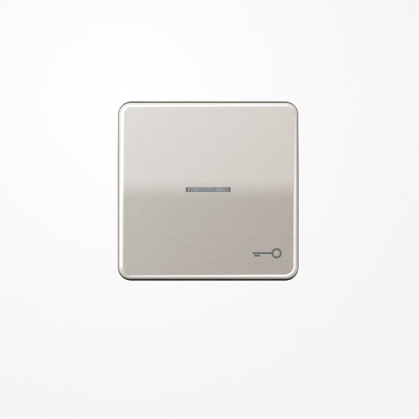 Jung CD590KO5TPT Wippe mit Lichtleiter, Symbol Tür, Aluminium eloxiert, Serie CD, platin