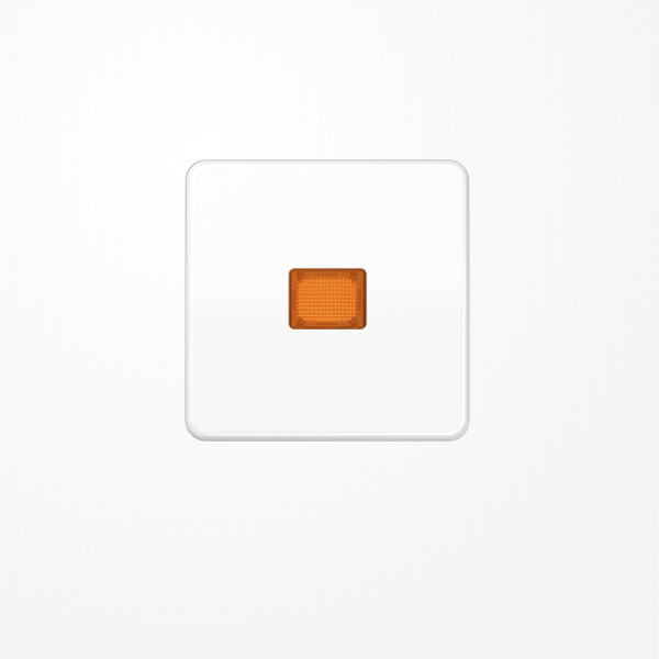 Jung CD590KOWW Wippe mit Lichtaustrittsfenster, Duroplast, Serie CD, alpinweiß