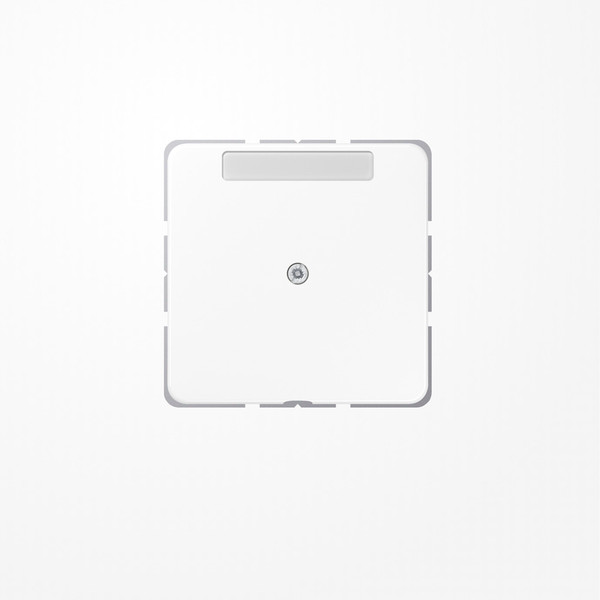 Jung CD590NAAWW Leitungsauslass mit Zugentlastung mit Schriftfeld, Duroplast, Serie CD, alpinweiß