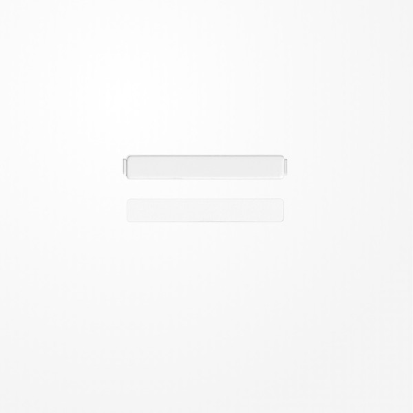 Jung CD90NA Transparente Abdeckung mit Einlage für Schriftfeld 9x58mm , Serie CD, Einlage alpinweiß