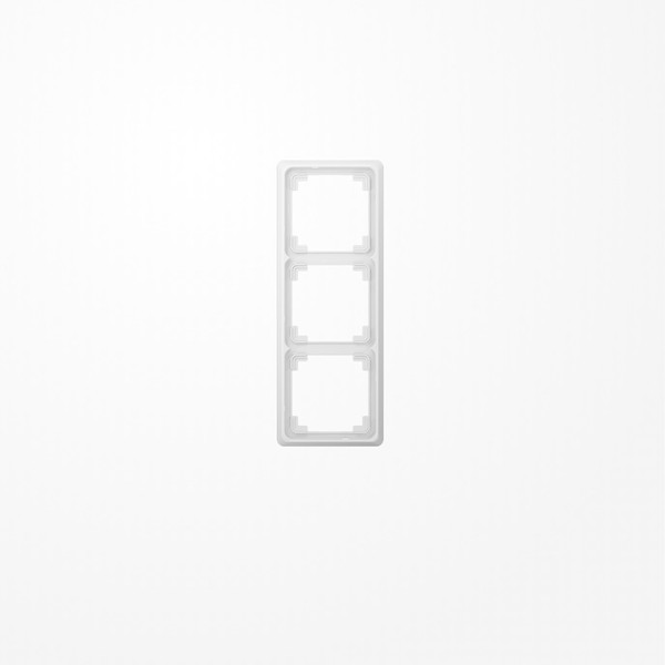 Jung CDP583WW Rahmen 3fach, senkrechte und waagerechte Montage, Duroplast, CD PLUS, alpinweiß