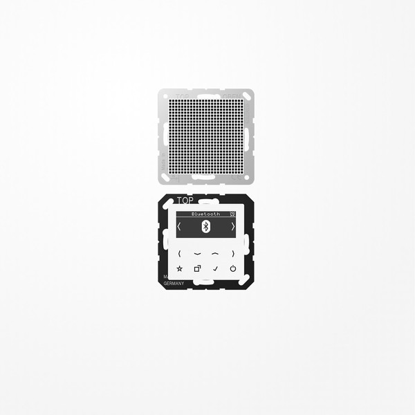 Jung DABA1BTWW Smart Radio DAB+ Bluetooth, Set Mono, Serie AS/A, alpinweiß