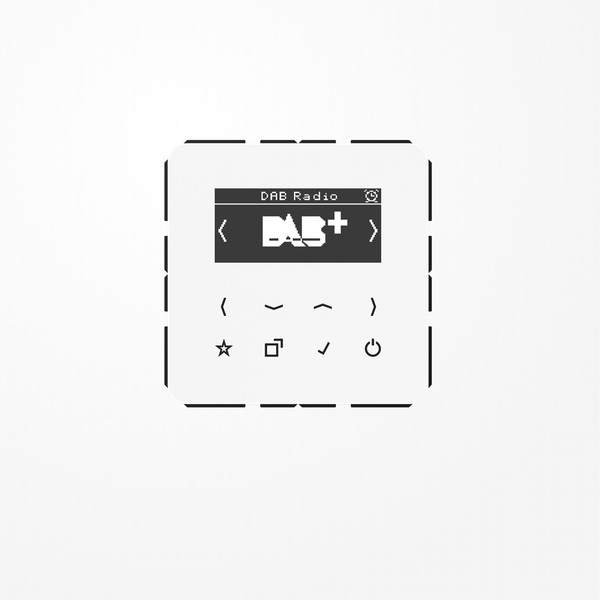 Jung DABCDWW Smart Radio DAB+, Serie CD, alpinweiß