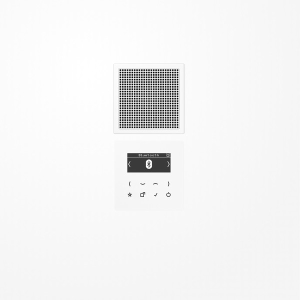 Jung DABLS1BTWW Smart Radio DAB+ Bluetooth, Set Mono, Serie LS, alpinweiß