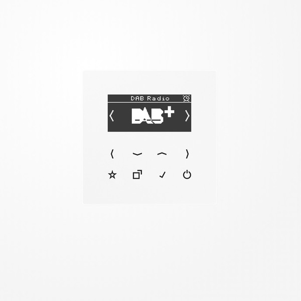 Jung DABLSWW Smart Radio DAB+, Serie LS, alpinweiß