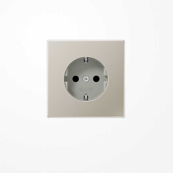 Jung ES1520 SCHUKO-Steckdose, 16 A 250 V ~, Serie LS, Edelstahl