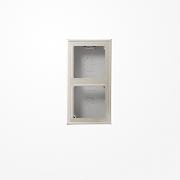 Jung ES2582A-L Aufputz-Kappe 2fach, Duroplast lackiert, Serie LS, Edelstahl