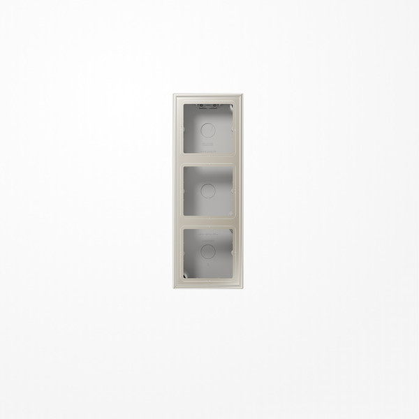 Jung ES2583A-L Aufputz-Kappe 3fach, Duroplast lackiert, Serie LS, Edelstahl