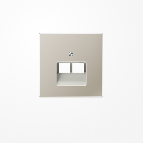 Jung ES2969-2UA Abdeckung für IAE/UAE-Anschlussdosen 2x8-polig, Serie LS, Edelstahl