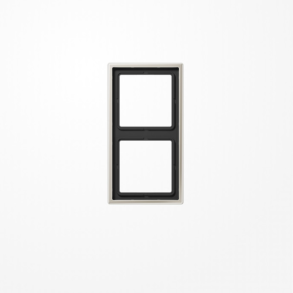 Jung ES2982 Rahmen 2fach, senkrechte und waagerechte Montage, LS 990, Edelstahl