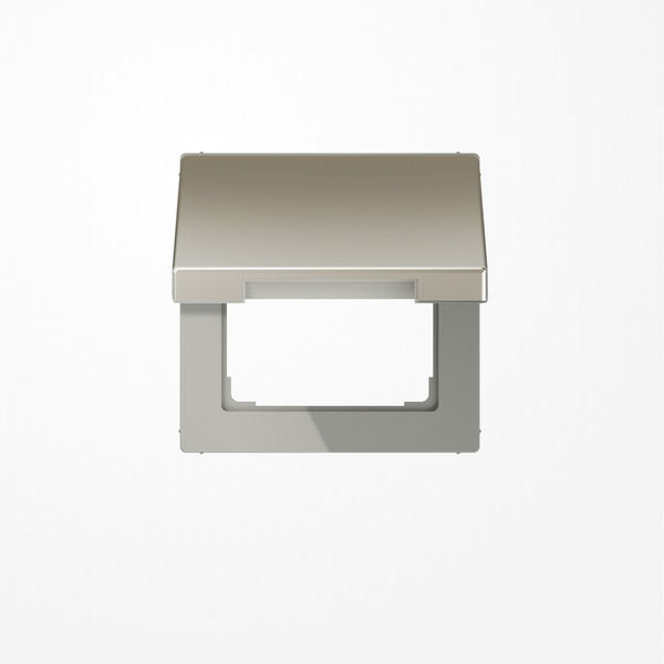 Jung ES2990KL Klappdeckel mit Rückstellfeder, Serie LS, Edelstahl