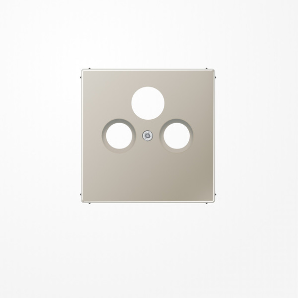 Jung ES2990SAT Abdeckung für Universal-Sat/BK-Dosen 1fach, Serie LS, Edelstahl