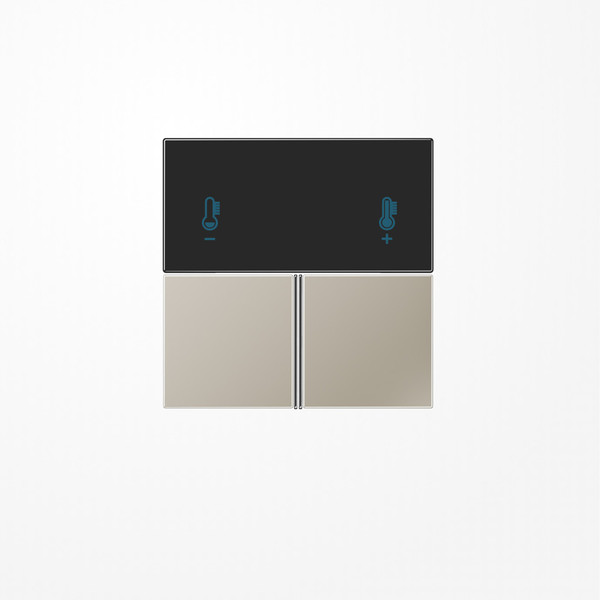 Jung ES4093TSA Tastensatz 3fach, F40 Raumcontroller, Serie LS, Edelstahl