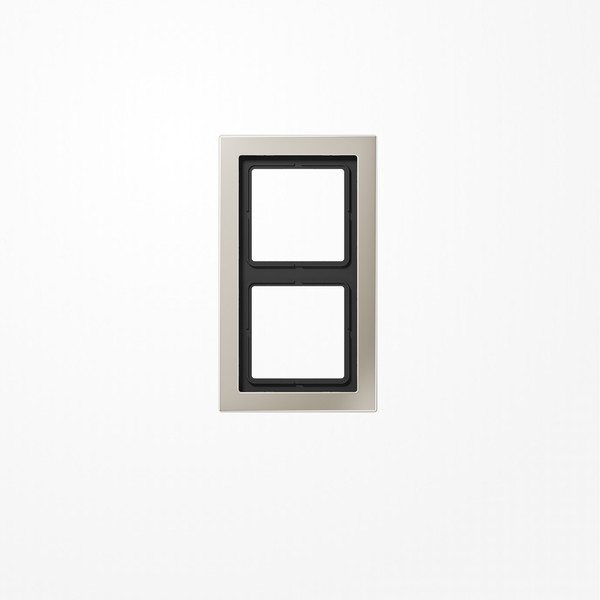 Jung ESD2982 Rahmen 2fach, senkrechte und waagerechte Montage, LS-DESIGN, Edelstahl