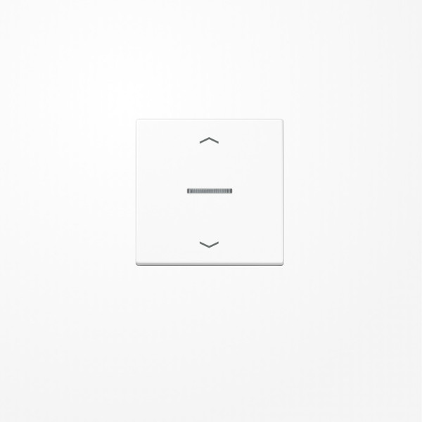 Jung FMA1700PWW eNet Taster Standard 1fach, mit Pfeilsymbolen, Duroplast, Serie A, alpinweiß