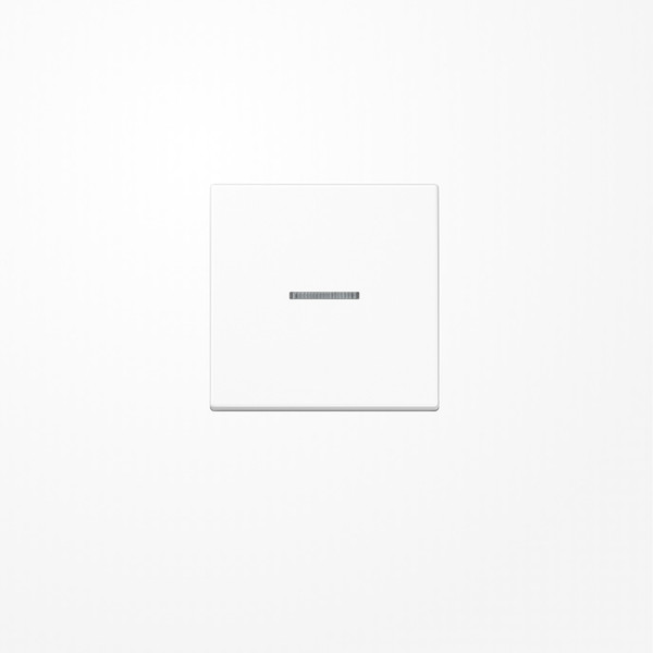 Jung FMAS1700WW eNet Taster Standard 1fach, Duroplast, Serie AS, alpinweiß