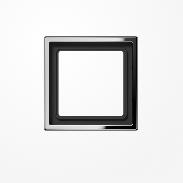 Jung GCR2981 Rahmen 1fach, senkrechte und waagerechte Montage, Metall verchromt, LS 990, glanzchrom