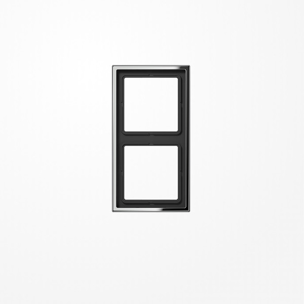 Jung GCR2982 Rahmen 2fach, senkrechte und waagerechte Montage, Metall verchromt, LS 990, glanzchrom