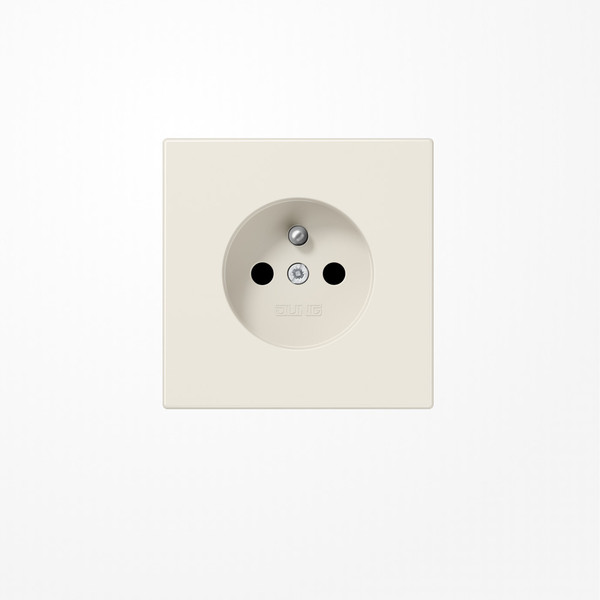 Jung LS1520FKI Steckdose, französisch/belgisches System, SAFETY+, Duroplast, Serie LS, weiß