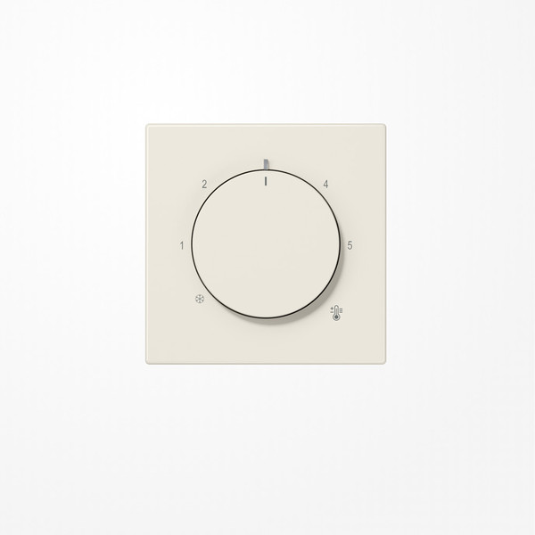 Jung LS1749BF Abdeckung für Thermostat, Thermoplast, Serie LS, weiß