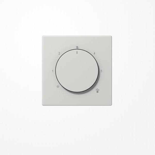Jung LS1749BFLG Abdeckung für Thermostat, Thermoplast, Serie LS, lichtgrau