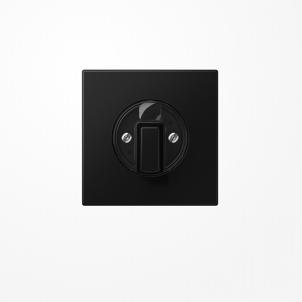 Jung LS1941SWM Abdeckung für Drehschalter, Duroplast lackiert, Serie LS, graphitschwarz matt