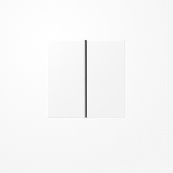 Jung LS402TSAWWM Tastensatz 2fach, F40, Serie LS, schneeweiß matt