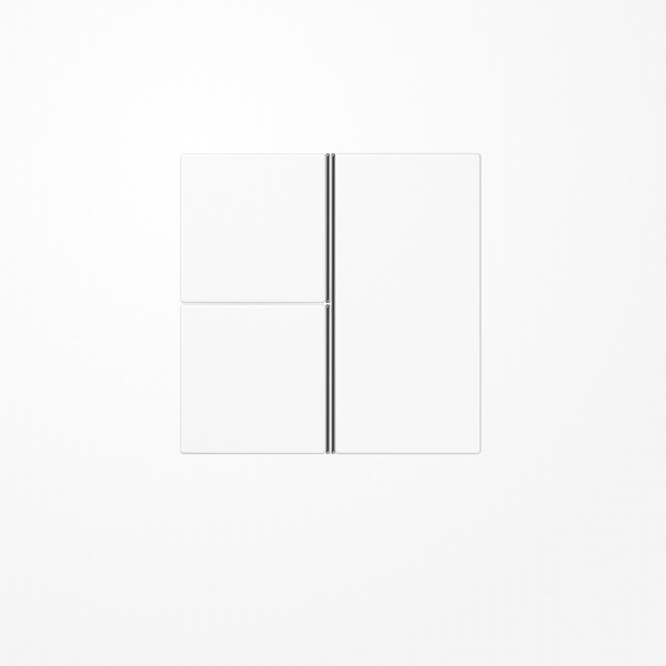 Jung LS403TSAWW Tastensatz 3fach, F40, Serie LS, alpinweiß